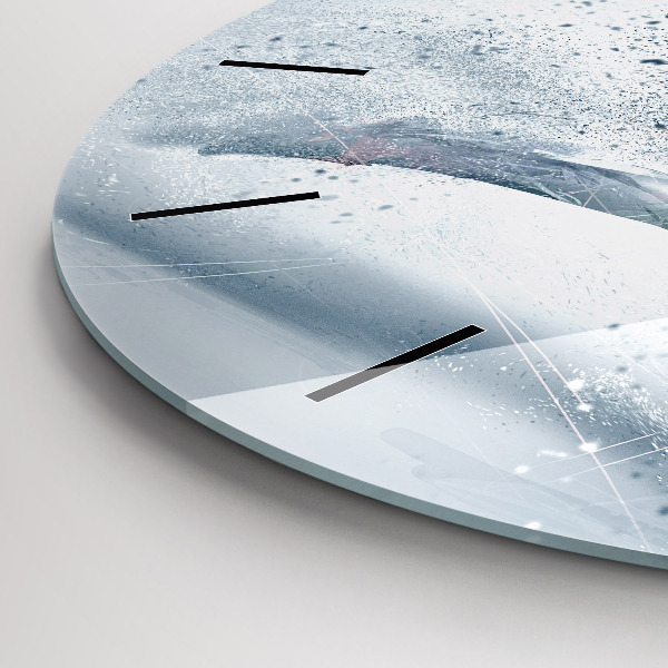 Horloge ronde Homme qui court