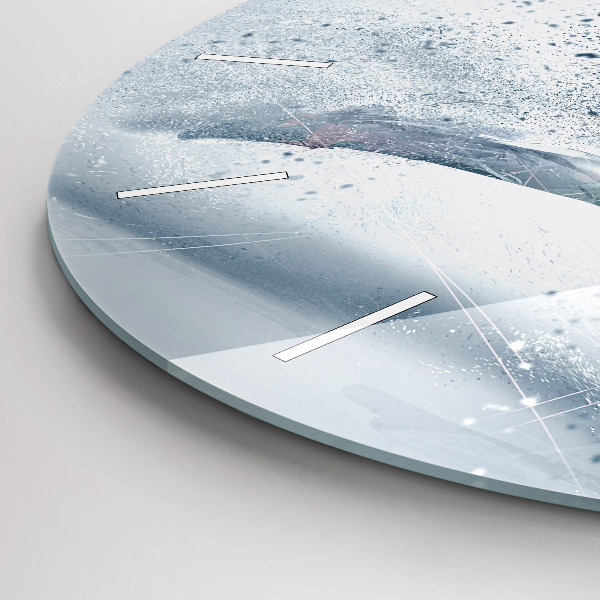 Horloge ronde Homme qui court