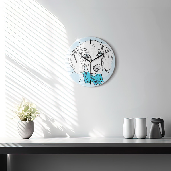 Horloge ronde Chiot