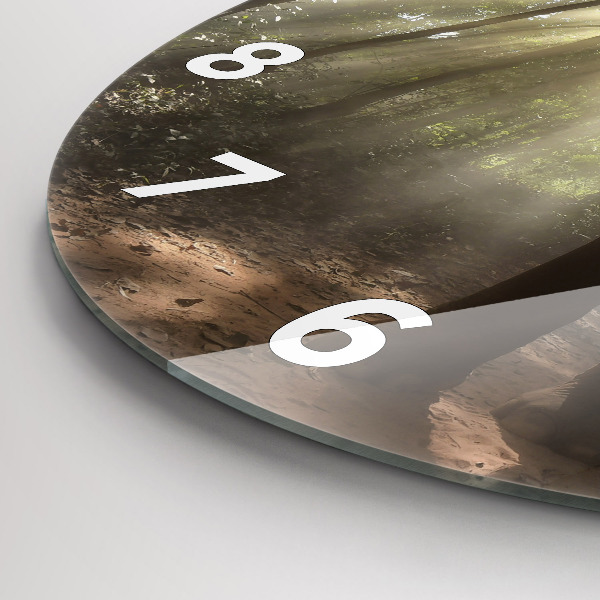 Horloge ronde Éléphant dans la jungle