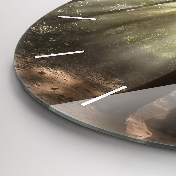 Horloge ronde Éléphant dans la jungle