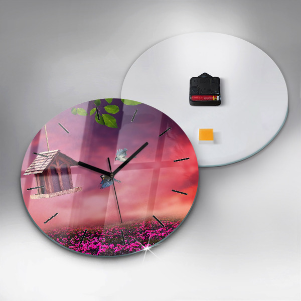 Horloge ronde Nichoir