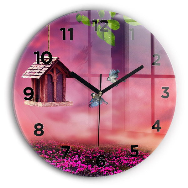 Horloge ronde Nichoir