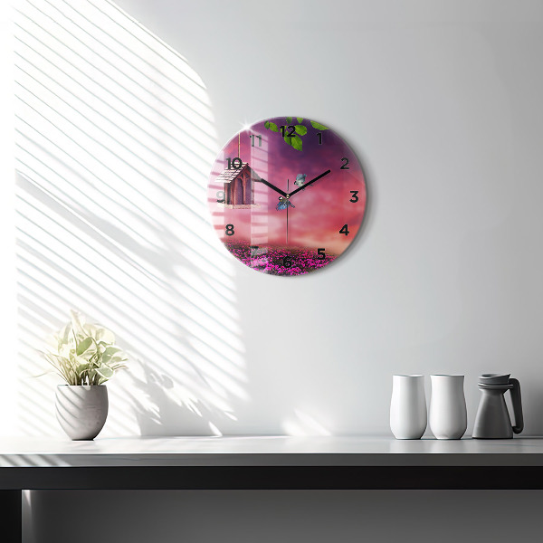 Horloge ronde Nichoir