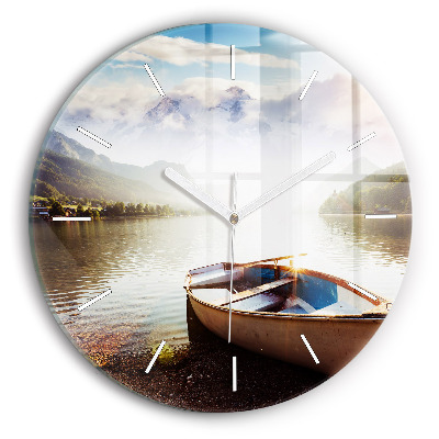 Horloge ronde Vue sur le lac