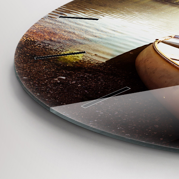 Horloge ronde Vue sur le lac