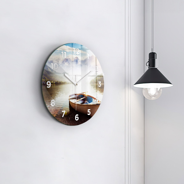 Horloge ronde Vue sur le lac