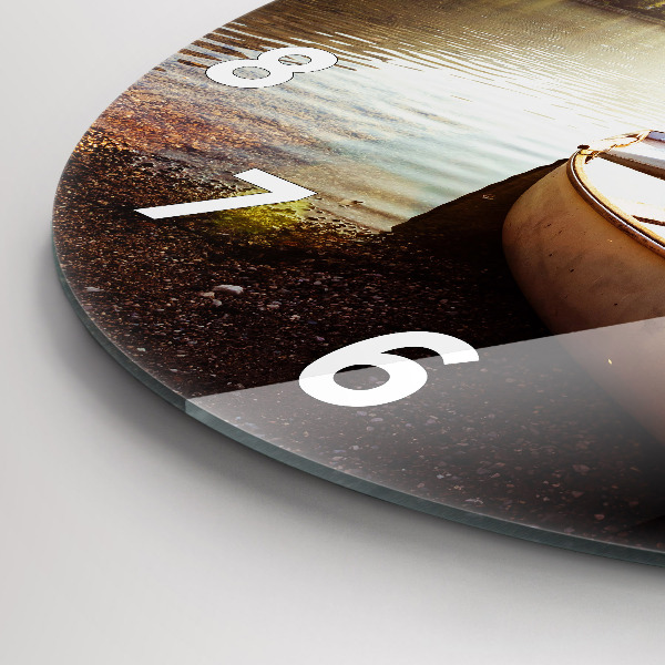 Horloge ronde Vue sur le lac