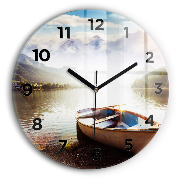 Horloge ronde Vue sur le lac