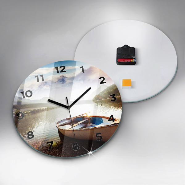 Horloge ronde Vue sur le lac