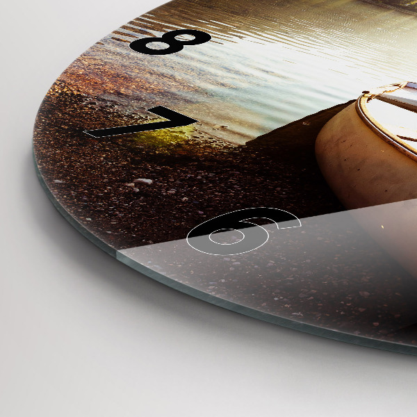 Horloge ronde Vue sur le lac