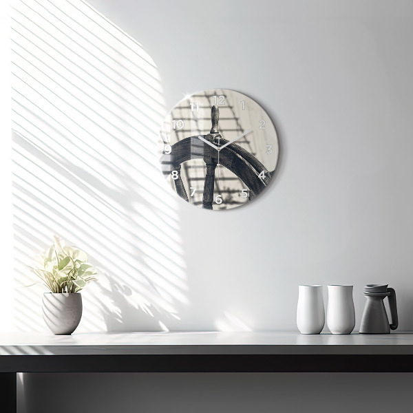 Horloge ronde Navire antique