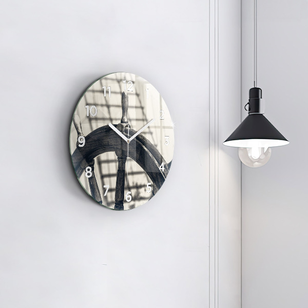 Horloge ronde Navire antique