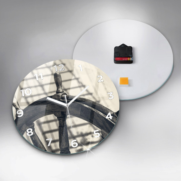 Horloge ronde Navire antique