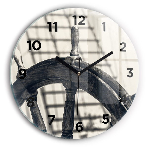 Horloge ronde Navire antique