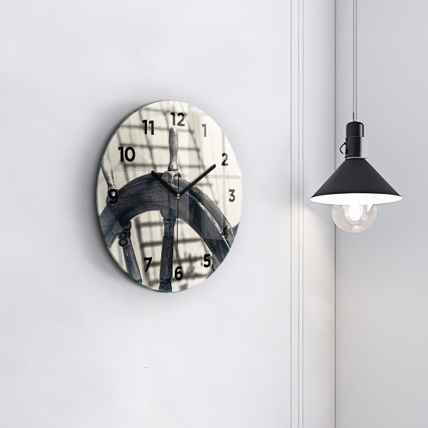 Horloge ronde Navire antique