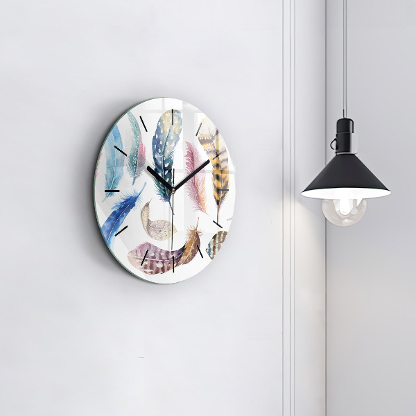 Horloge ronde 'Illustration d''art rétro'
