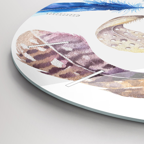 Horloge ronde 'Illustration d''art rétro'