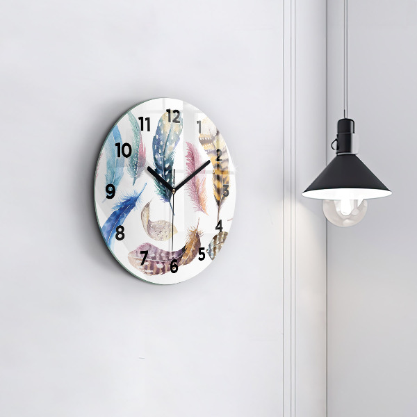 Horloge ronde 'Illustration d''art rétro'