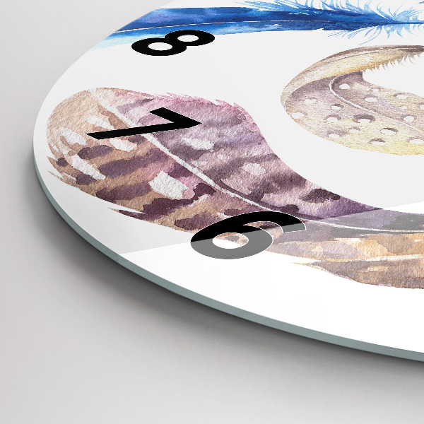 Horloge ronde 'Illustration d''art rétro'