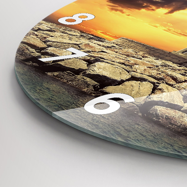 Horloge ronde 'Phare sur l''eau'