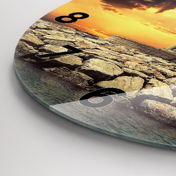 Horloge ronde 'Phare sur l''eau'