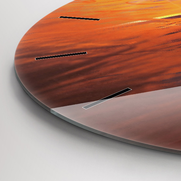 Horloge ronde Chevalier avec une épée