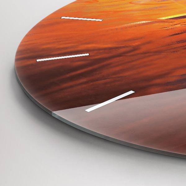 Horloge ronde Chevalier avec une épée