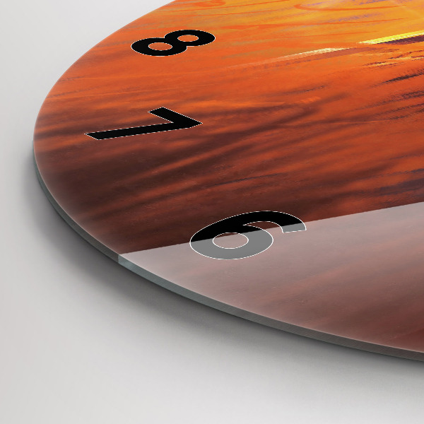 Horloge ronde Chevalier avec une épée