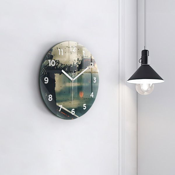 Horloge ronde 'Jeu d''arme mortelle'