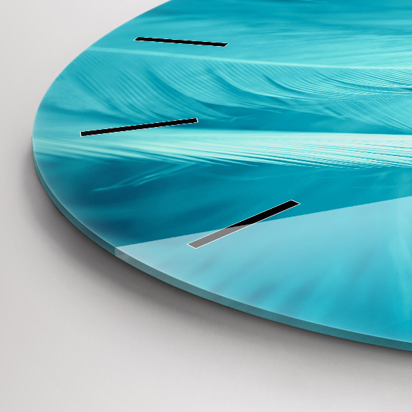 Horloge ronde Vert turquoise vintage