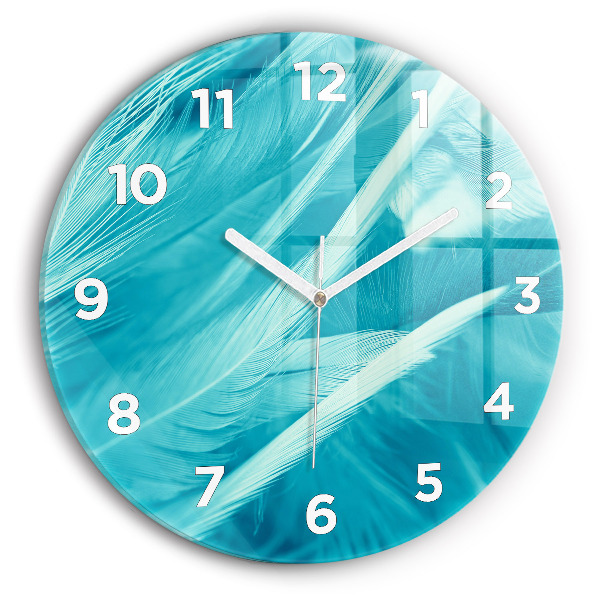 Horloge ronde Vert turquoise vintage