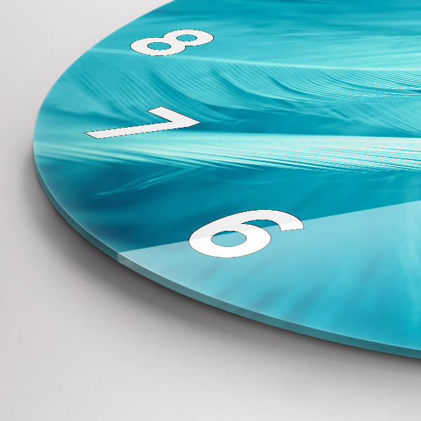 Horloge ronde Vert turquoise vintage