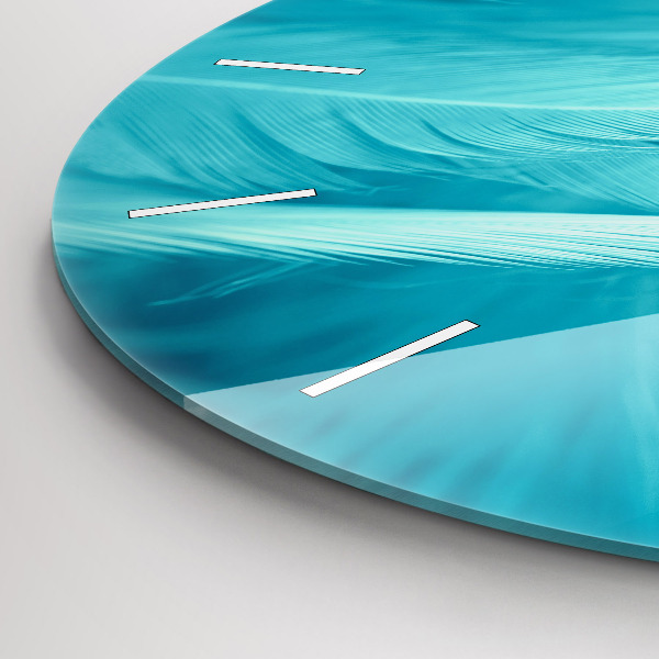 Horloge ronde Vert turquoise vintage