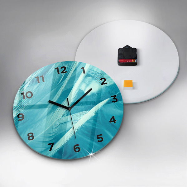 Horloge ronde Vert turquoise vintage
