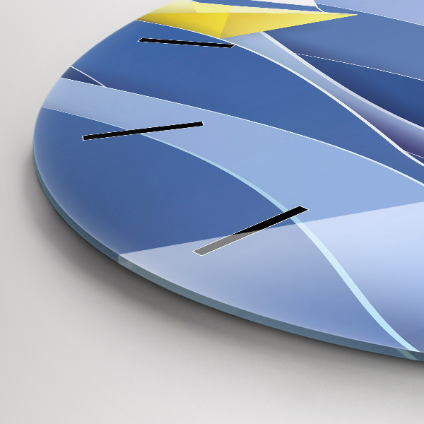 Horloge ronde Voiliers colorés en origami