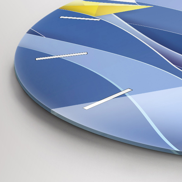 Horloge ronde Voiliers colorés en origami