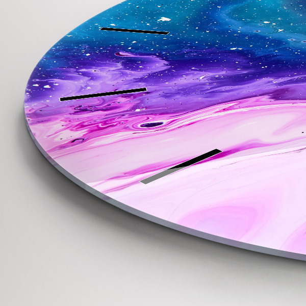 Horloge ronde Fond coloré