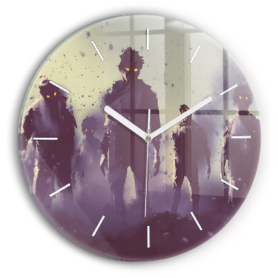 Horloge ronde Zombies la nuit - Halloween