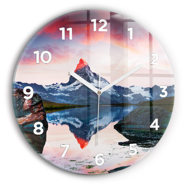 Horloge ronde Lac Stellisee Matterhorn