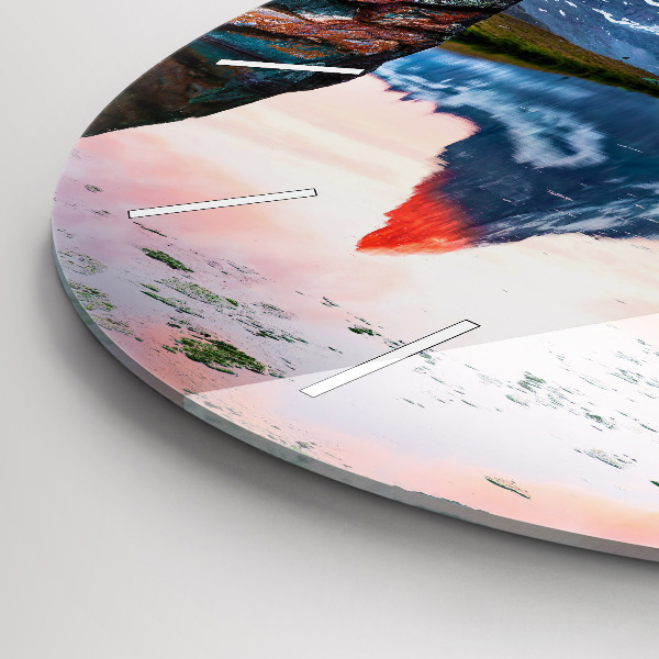 Horloge ronde Lac Stellisee Matterhorn