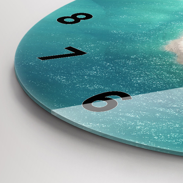 Horloge ronde Île du Cœur