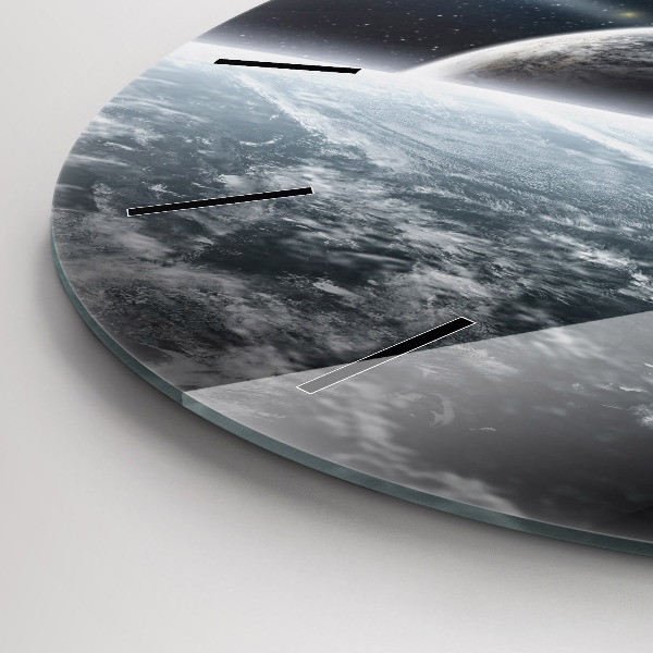 Horloge ronde 'L''espace et les planètes'