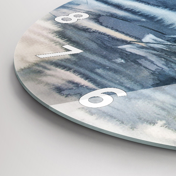 Horloge ronde Pêcheur sur le lac