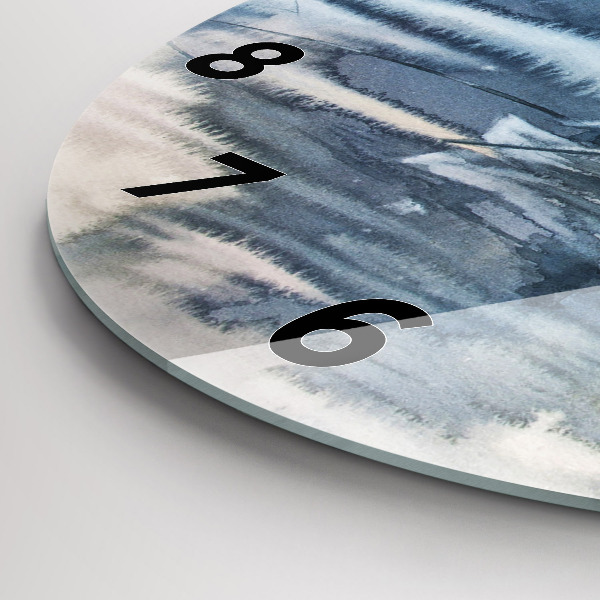 Horloge ronde Pêcheur sur le lac