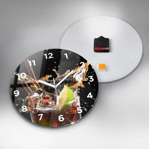 Horloge ronde Boire avec de la glace