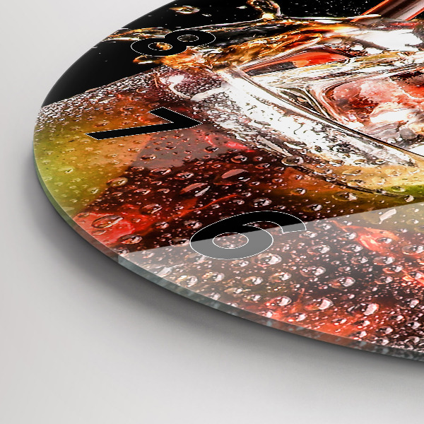 Horloge ronde Boire avec de la glace