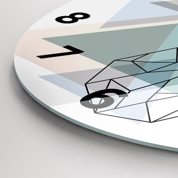 Horloge ronde Renne à la scandinave