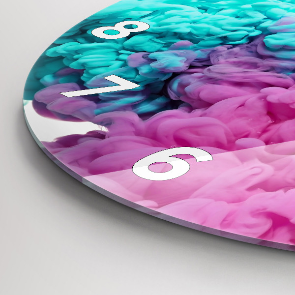 Horloge ronde Art moderne - taches