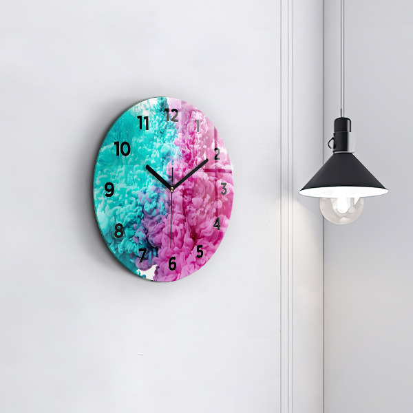 Horloge ronde Art moderne - taches